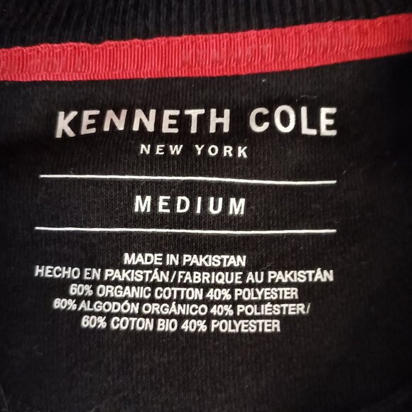 Kenneth Cole Mobility Fleece Crew Neck Sweatshirt Red White Black Men’s Size M N - Picture 7 of 16